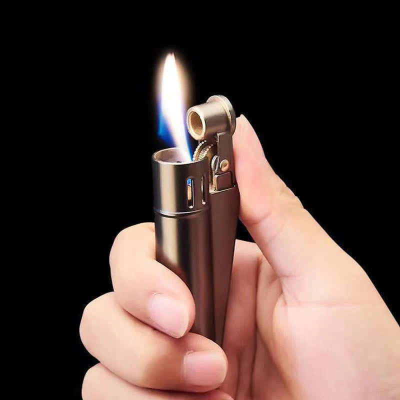 Chic Simple Cylindrical Refillable Kerosene Lighter - Image 2