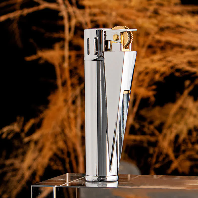 Chic Simple Cylindrical Refillable Kerosene Lighter - Image 3