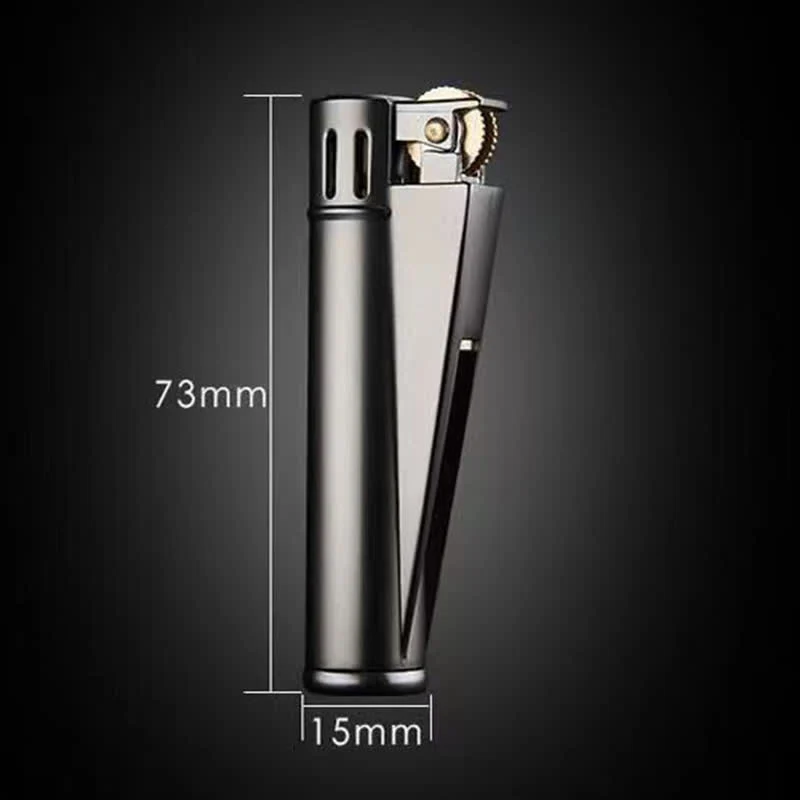 Chic Simple Cylindrical Refillable Kerosene Lighter - Image 5
