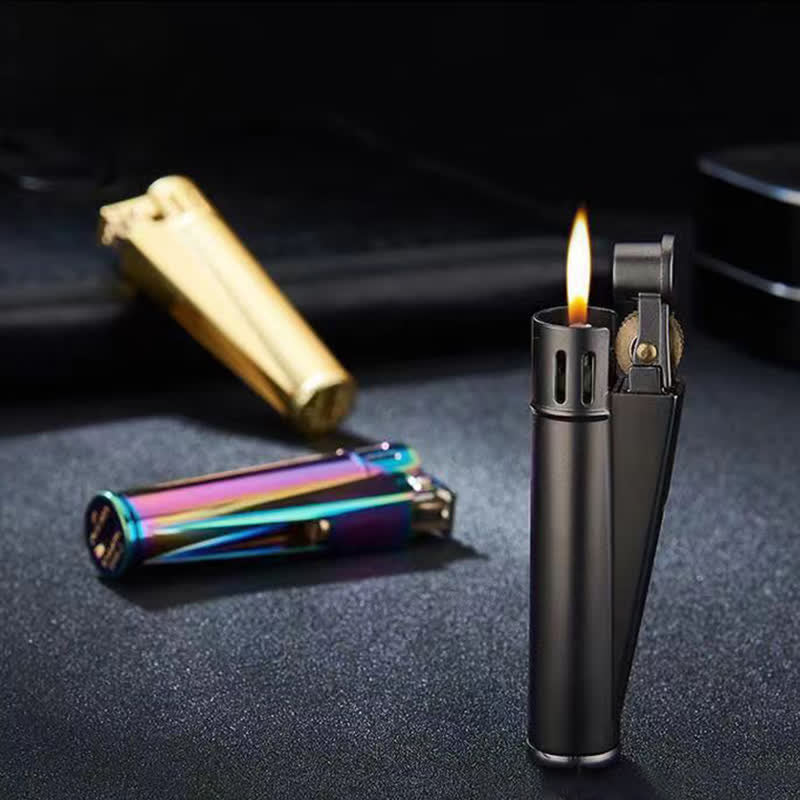 Chic Simple Cylindrical Refillable Kerosene Lighter - Image 9