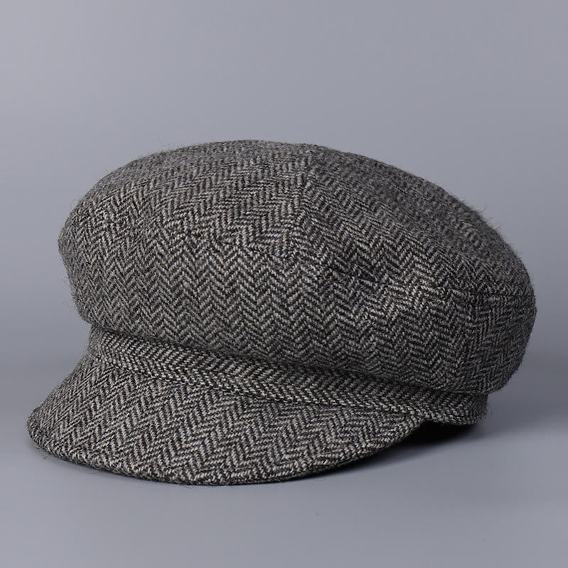 Classic British Winter Wool Women's Beret Hat
