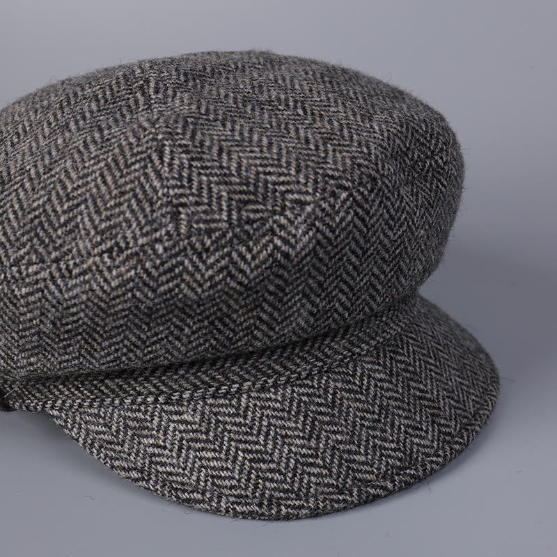 Classic British Winter Wool Women's Beret Hat - Image 5