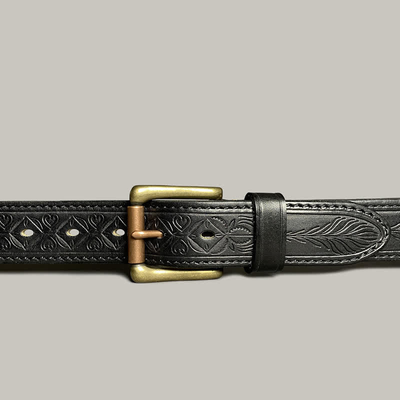 Classic Fasion Flower Printing Design Leather Belt - Image 16