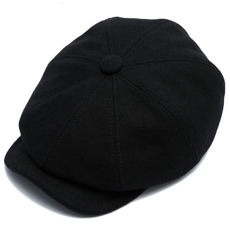 Classic Newsboy Flat Cap with Earflap Beret - Image 10