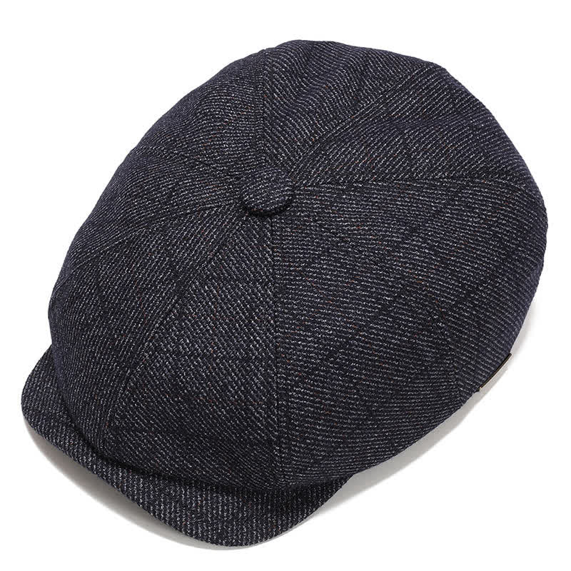 Classic Newsboy Flat Cap with Earflap Beret - Image 14