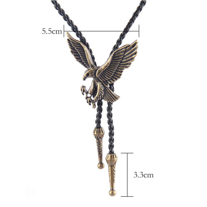 Clearance: Flying Eagle Animal Western Bolo Tie - Image 7