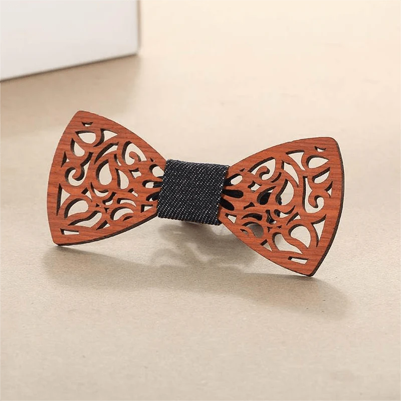 Clearance: Men's Creative Funny Wooden Bow Tie - Image 2