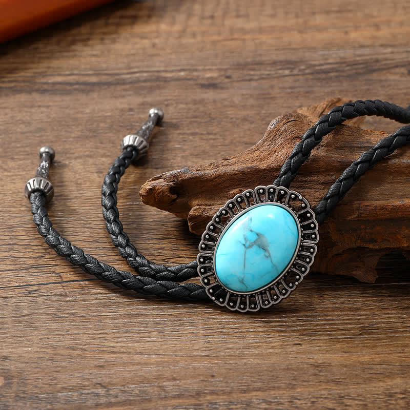 Clearance: Stunning Western Replica Stone Bolo Tie