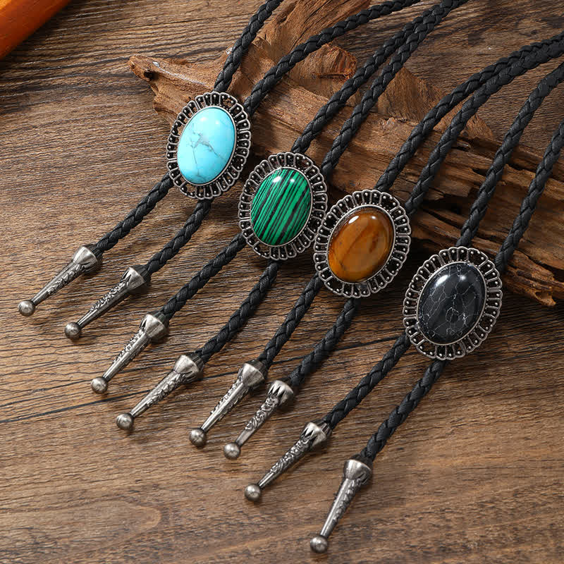 Clearance: Stunning Western Replica Stone Bolo Tie - Image 2