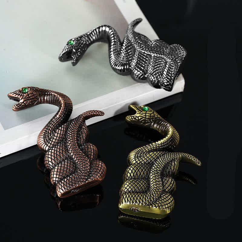 Coiled Snake Creative Shape Refillable Butane Lighter - Image 2