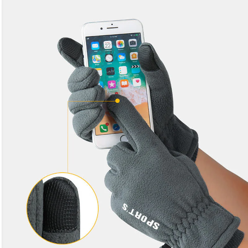 Cold Weather Thickened Fuzzy Elastic Cuff Gloves - Image 2