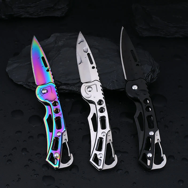 Colorful Practical Multi-Functional Folding Knife EDC-Tool Keychain
