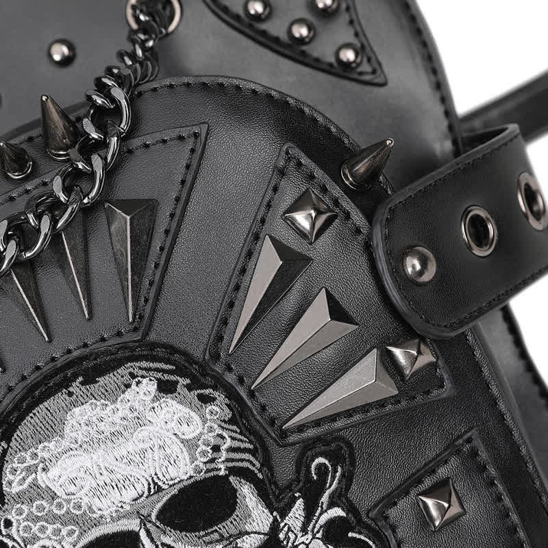 Convertible Skull Design Shoulder Waist Leg Bag - Image 13
