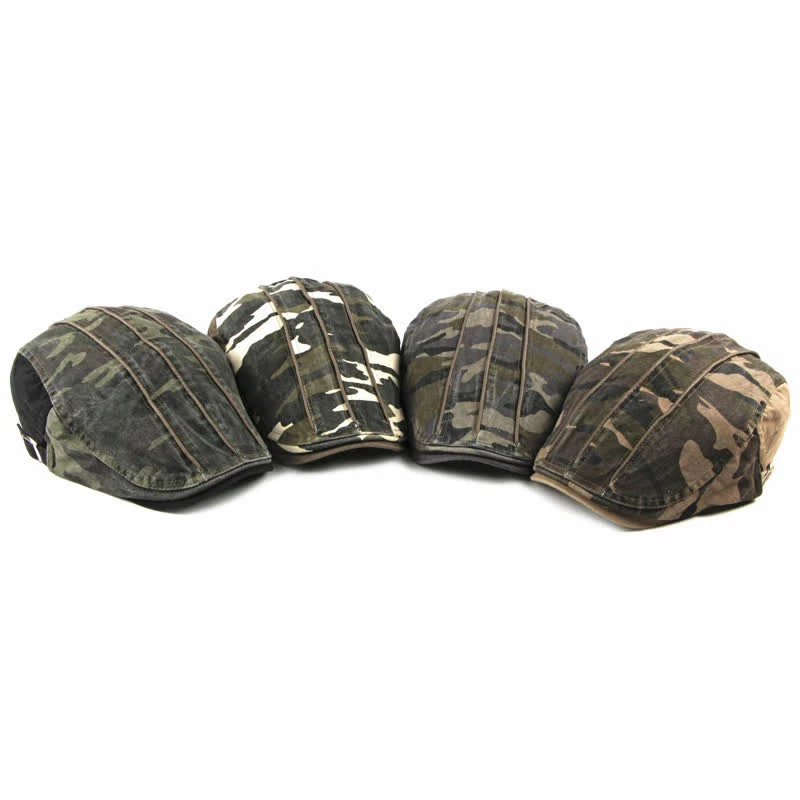 Cool Camouflage Style Cotton Beret Hat - Image 2