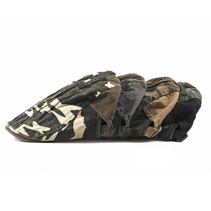 Cool Camouflage Style Cotton Beret Hat - Image 3