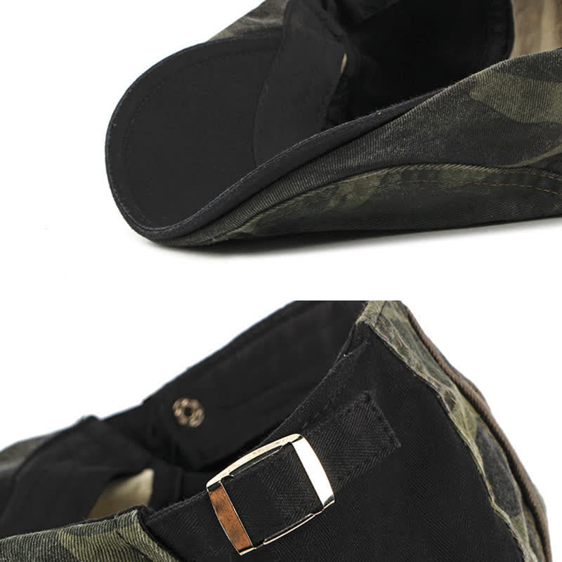 Cool Camouflage Style Cotton Beret Hat - Image 9