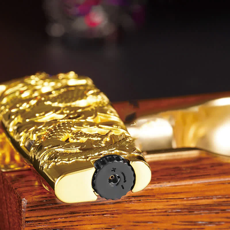 Cool Creative LED Flash Dragon Refillable Butane Lighter - Image 10
