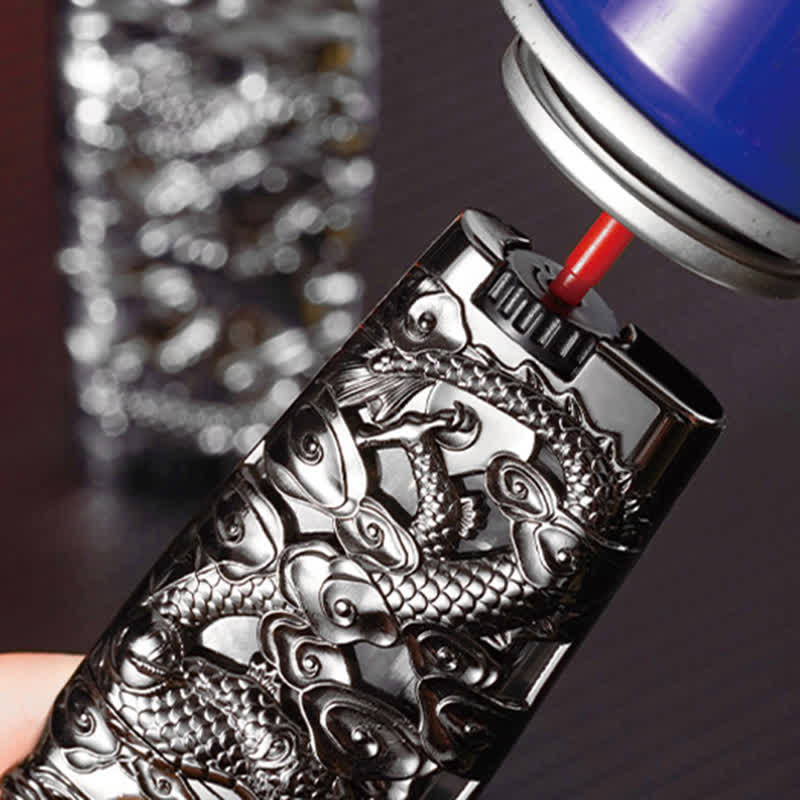 Cool Creative LED Flash Dragon Refillable Butane Lighter - Image 7