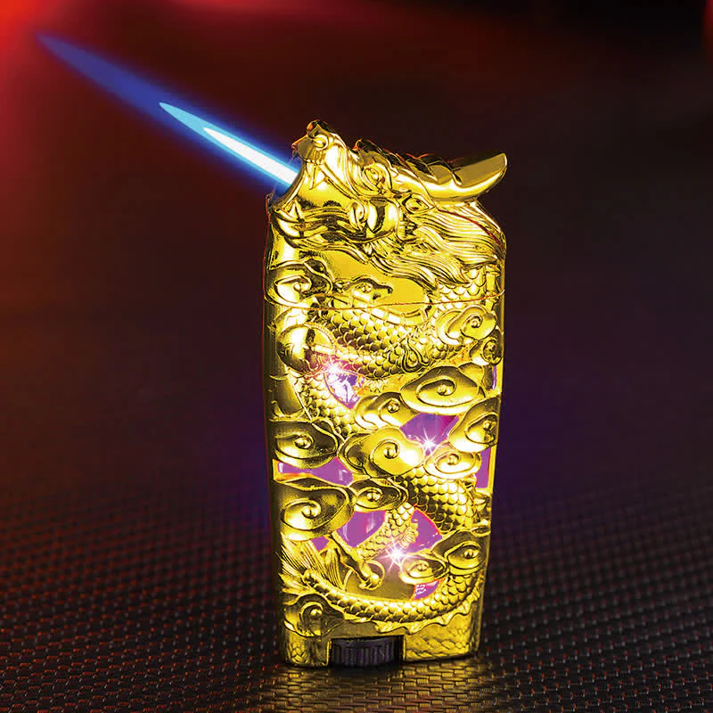Cool Creative LED Flash Dragon Refillable Butane Lighter - Image 8