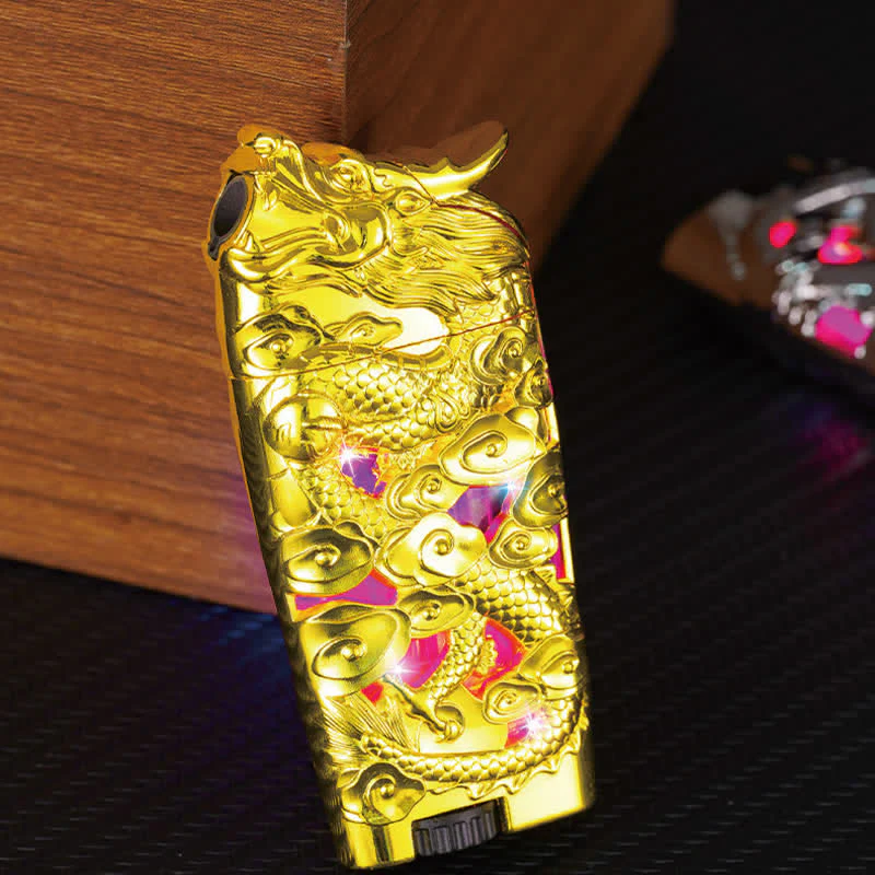 Cool Creative LED Flash Dragon Refillable Butane Lighter - Image 9