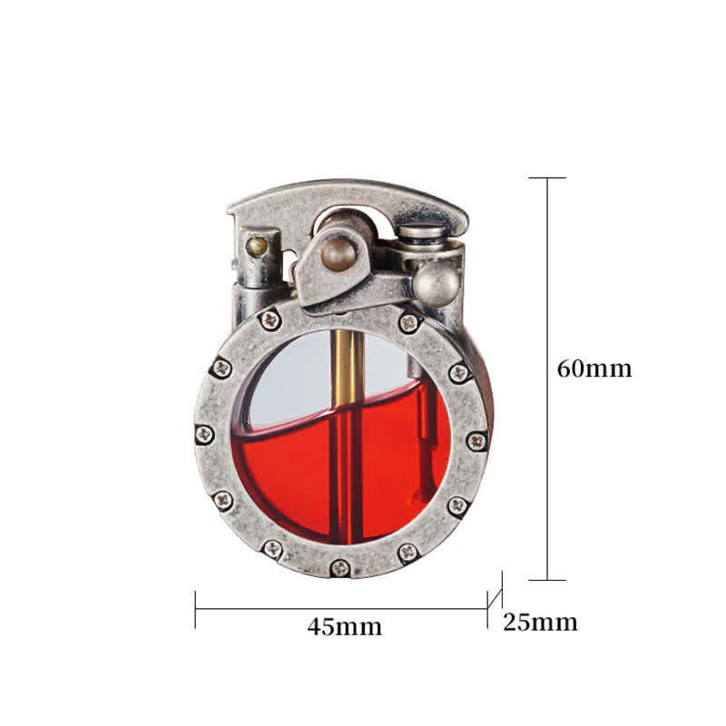 Cool Transparent Bottle Cigar Refillable Kerosene Lighter - Image 8