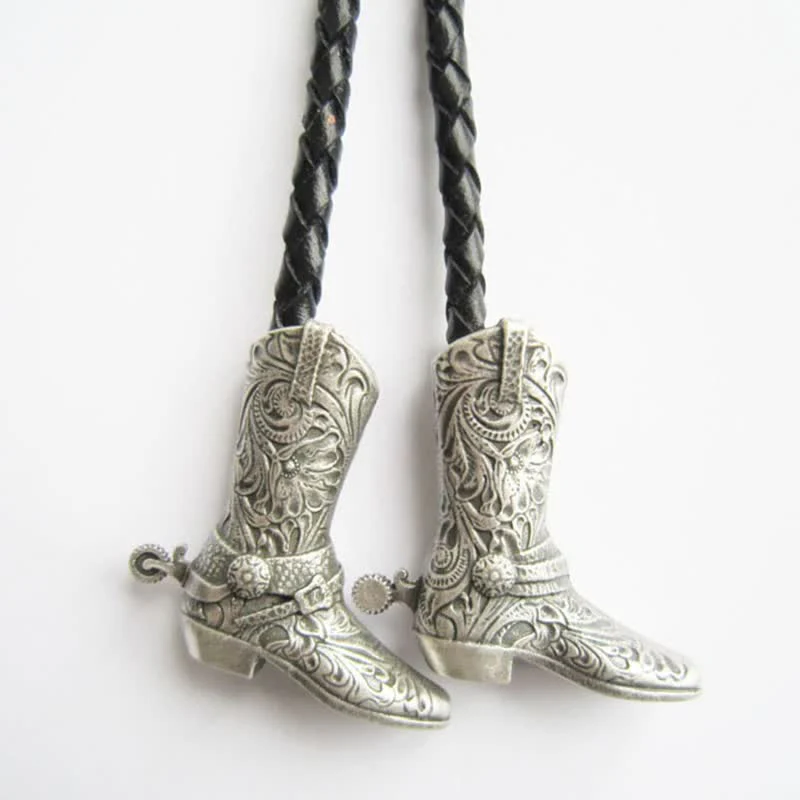 Country Cowboy Life Hat Pendant Bolo Tie - Image 10