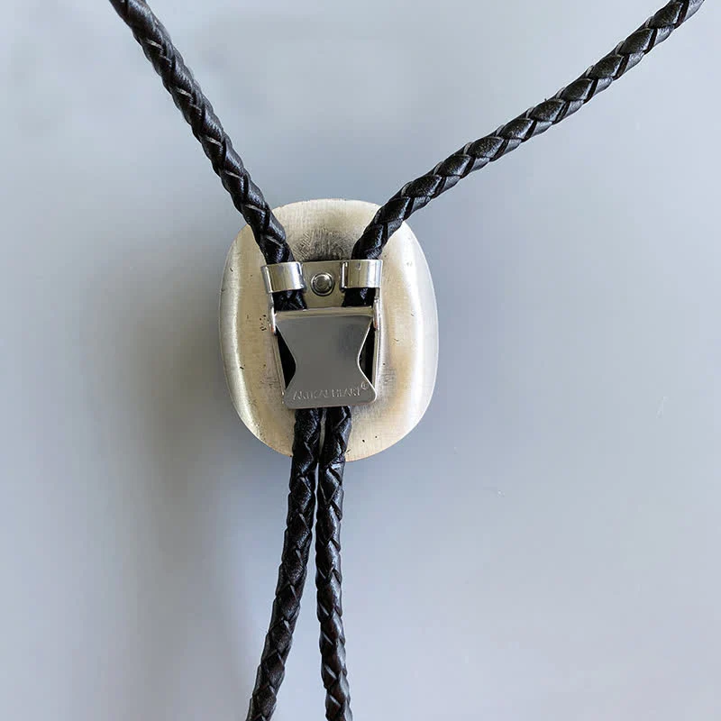 Country Cowboy Life Hat Pendant Bolo Tie - Image 5