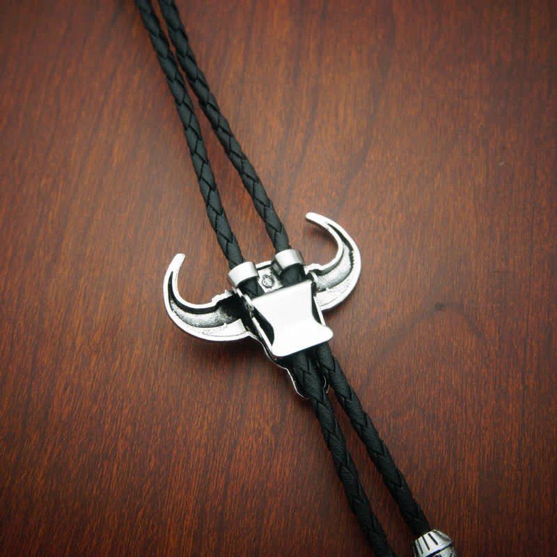Country Texas Longhorn Bull Head Bolo Tie - Image 4