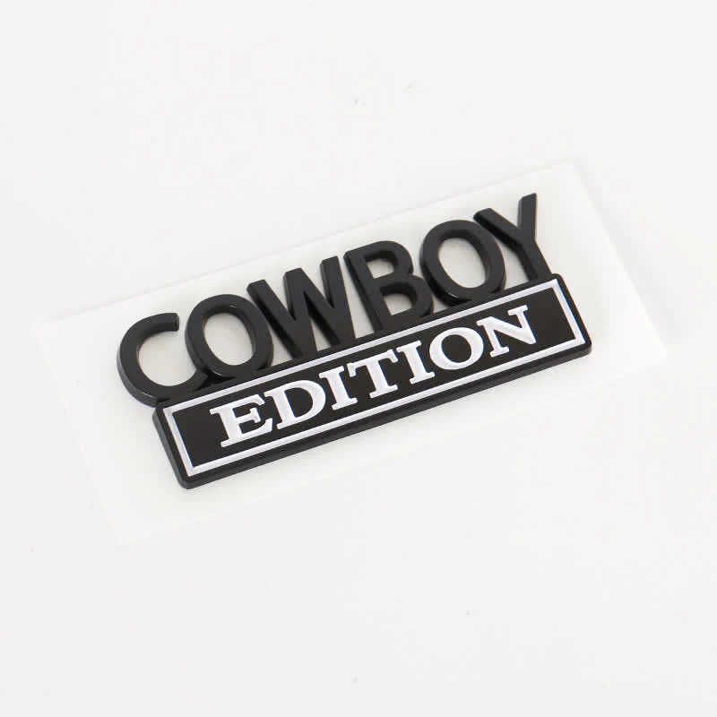 COWBOY EDITION ABS Sticker Emblem Car Badge - Image 11