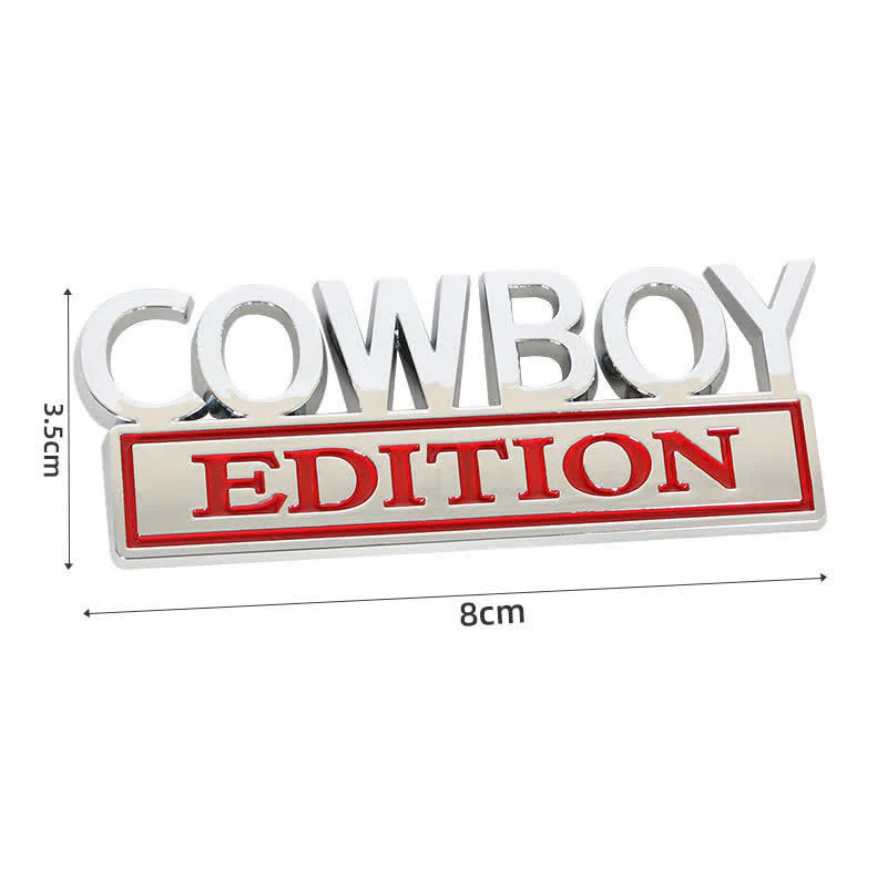 COWBOY EDITION ABS Sticker Emblem Car Badge - Image 7