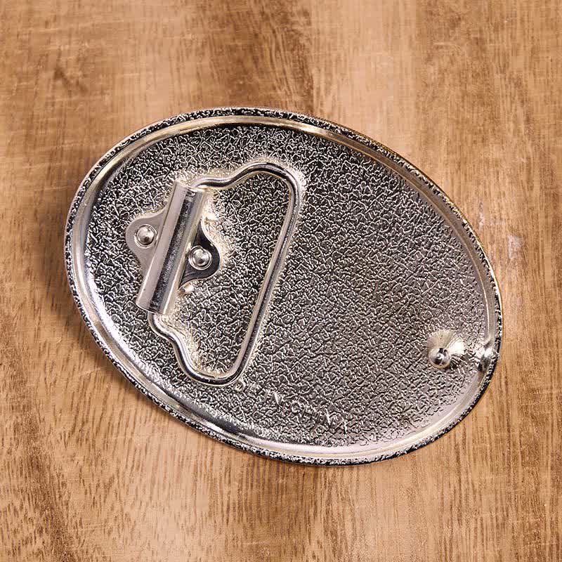 Cowgirl DIY Gold & Silver Horseback Riding Buckle Leather Belt - Image 3