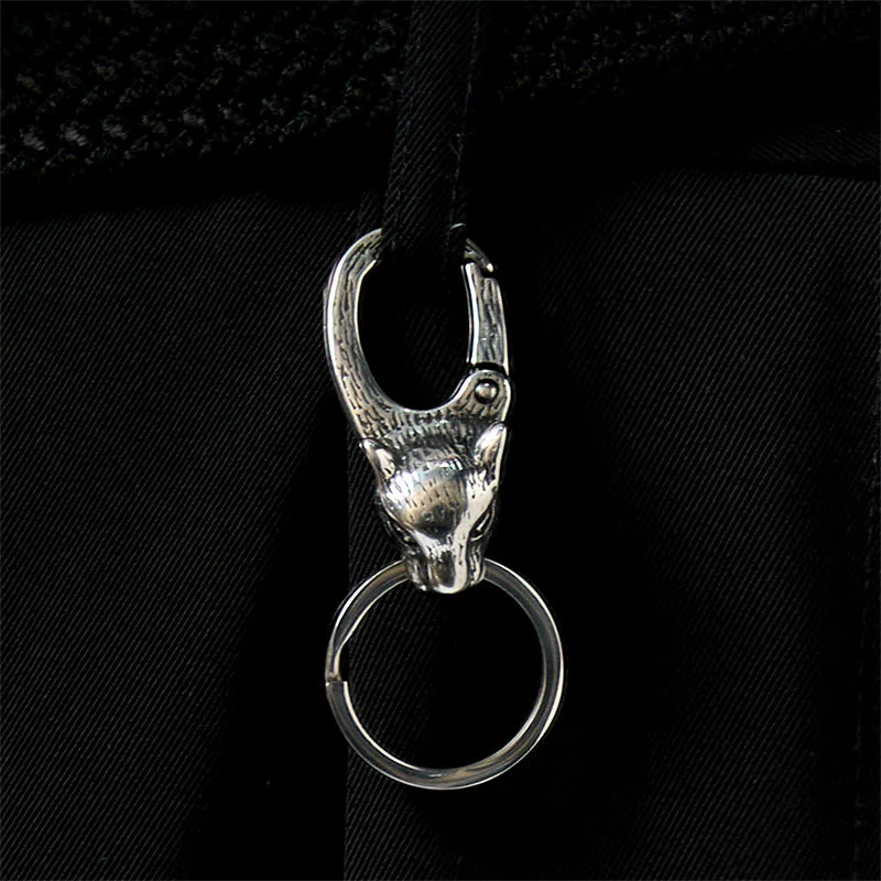 Creative Leopard Head Rust-proof Metal Keychain - Image 3