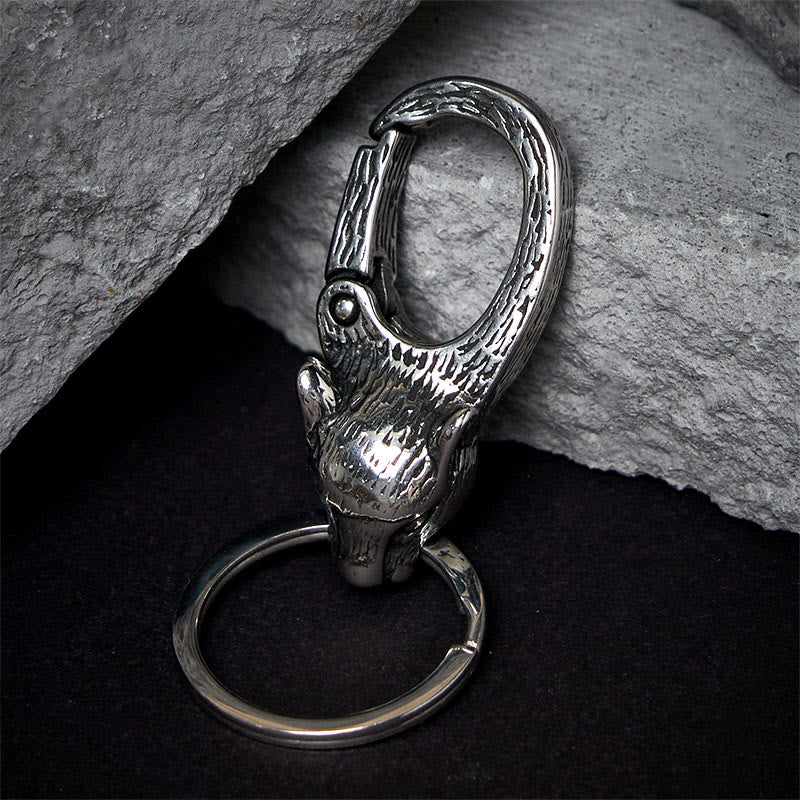 Creative Leopard Head Rust-proof Metal Keychain - Image 4