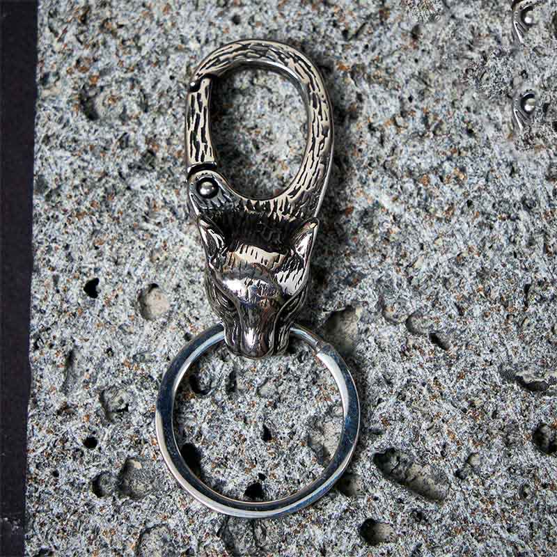 Creative Leopard Head Rust-proof Metal Keychain - Image 6