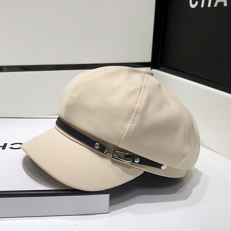 Creative Brim Buckle Women's Winter Beret Hat - Image 2