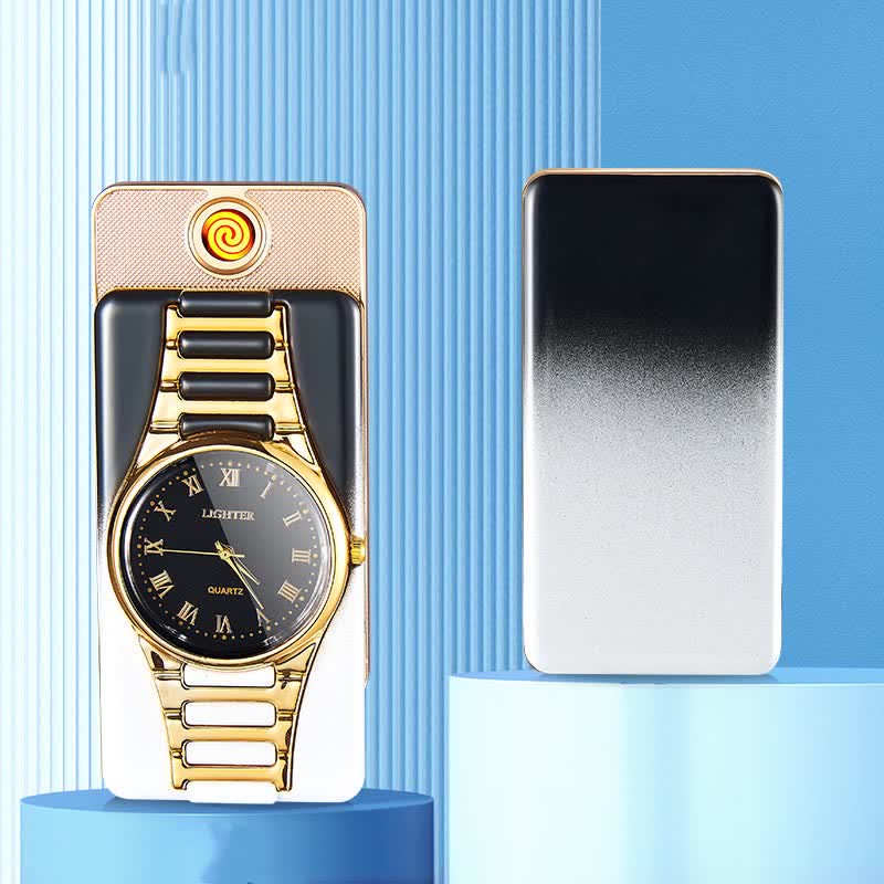 Creative Clock Rechargeable Electric Lighter with USB Cable - Image 11