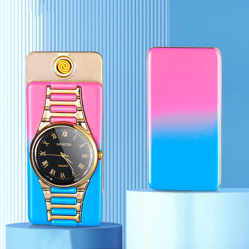 Creative Clock Rechargeable Electric Lighter with USB Cable - Image 12