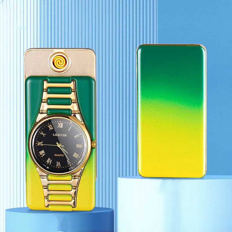 Creative Clock Rechargeable Electric Lighter with USB Cable - Image 13