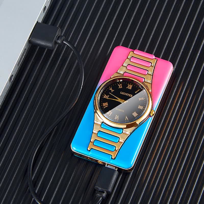 Creative Clock Rechargeable Electric Lighter with USB Cable - Image 6