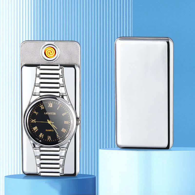 Creative Clock Rechargeable Electric Lighter with USB Cable - Image 9