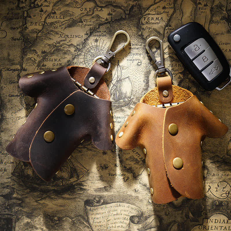 Creative Cute Clothes Shape Leather Key Case - Image 2
