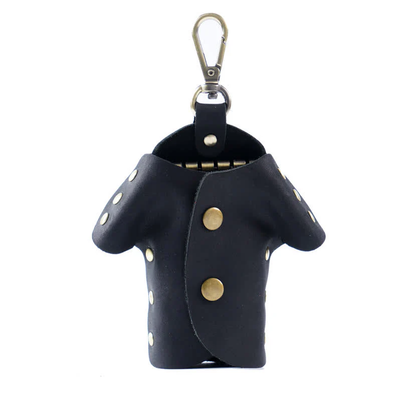 Creative Cute Clothes Shape Leather Key Case - Image 3