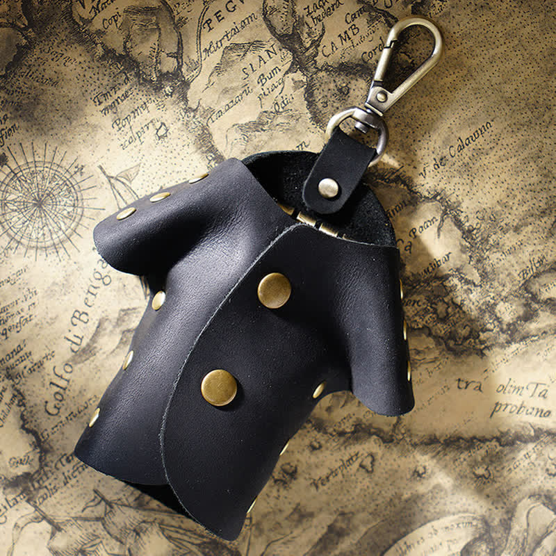 Creative Cute Clothes Shape Leather Key Case - Image 4