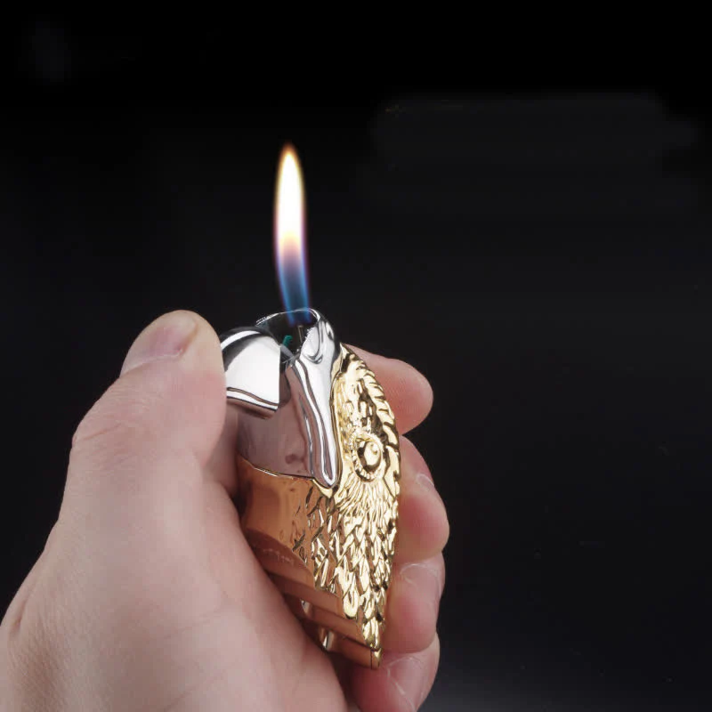 Creative Eagle Head Shaped Refillable Butane Lighter - Image 2
