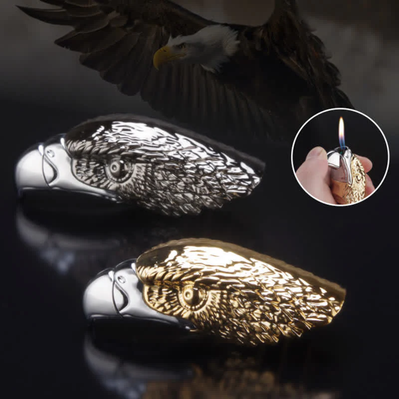 Creative Eagle Head Shaped Refillable Butane Lighter - Image 6