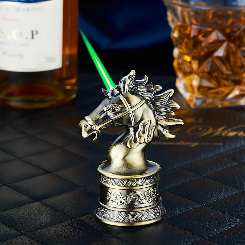 Creative Horse Head Shaped Windproof Butane Lighter