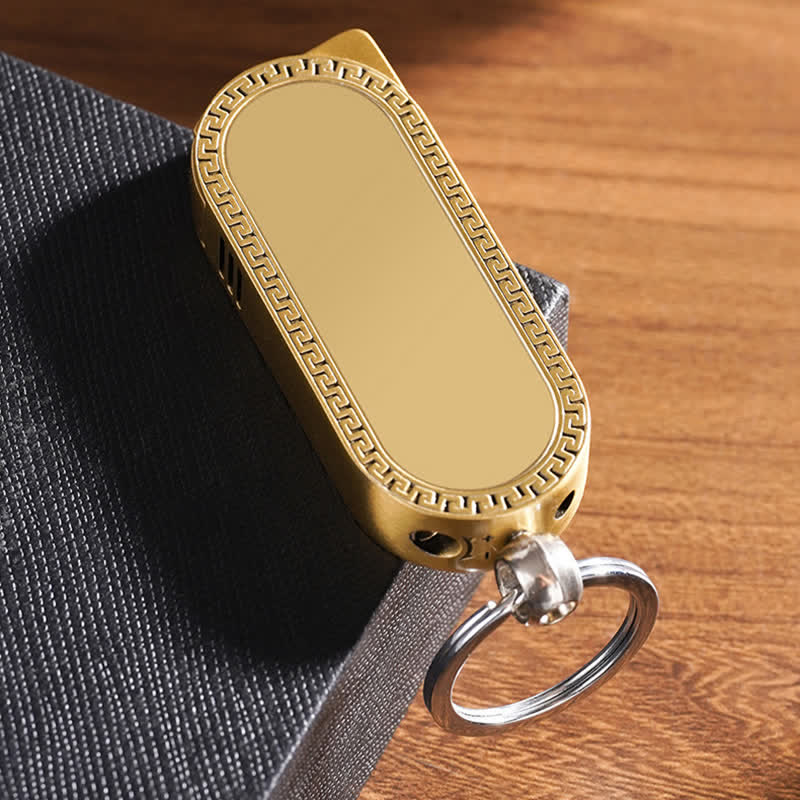 Creative Keychain Colorful MIrror Refillable Butane Lighter - Image 6