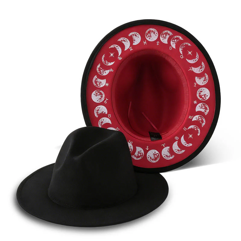 Creative Men's Moon Phase Changes Astrology Cowboy Hat