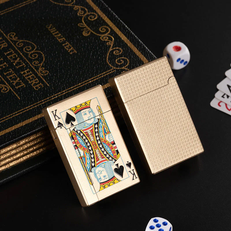 Creative Metal Spade A Poker Butane Lighter - Image 6