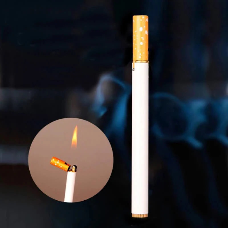 Creative Mini Metal Cigarette-Shaped Butane Lighter